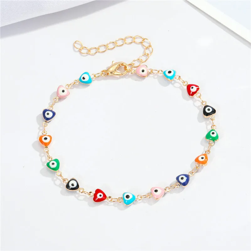 Personalized Color Irregular Shape Anklet