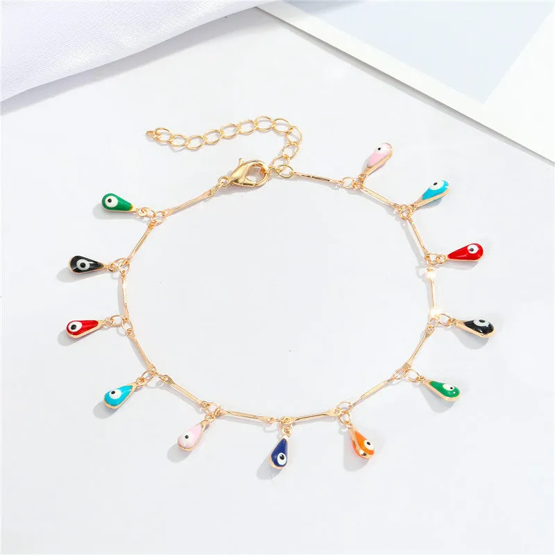 Personalized Color Irregular Shape Anklet