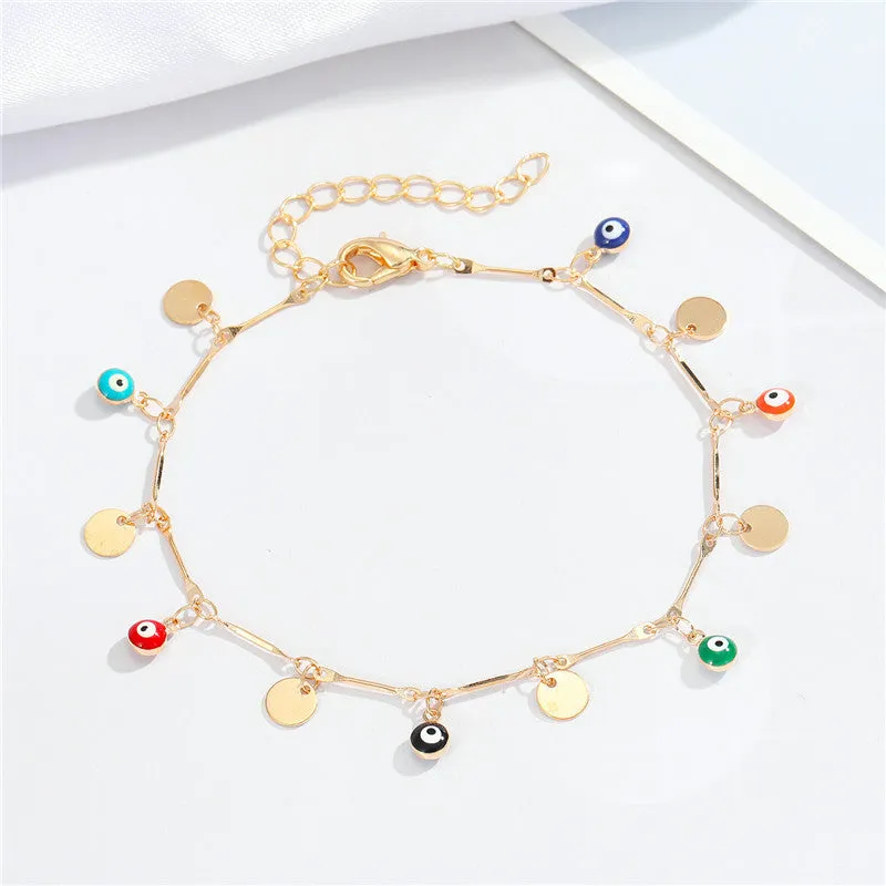 Personalized Color Irregular Shape Anklet