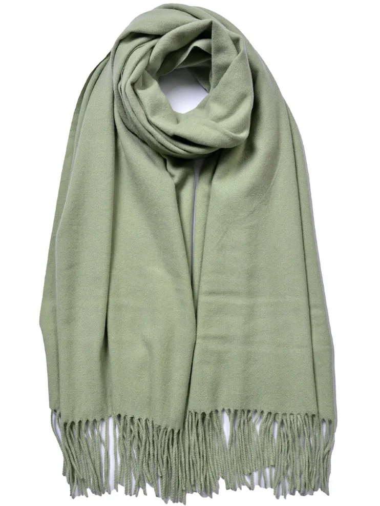 Plain Classic Cashmere Blend Pashmina Style Scarf (12 Colours)