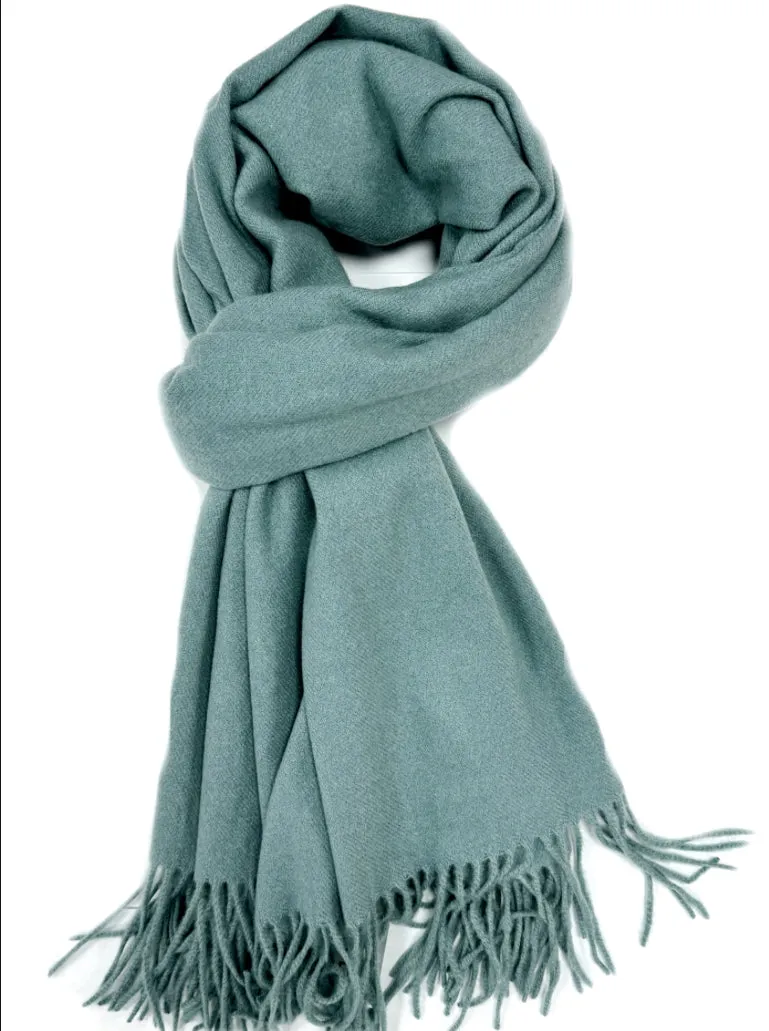 Plain Classic Cashmere Blend Pashmina Style Scarf (12 Colours)