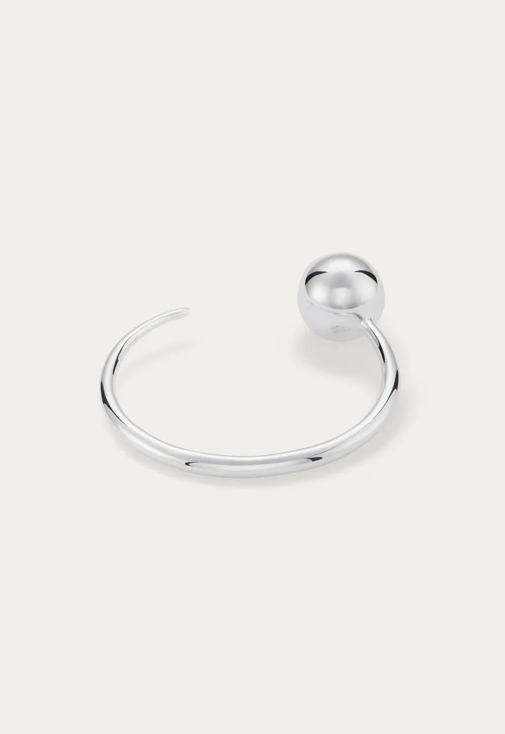 Point & Sphere Bangle Silver