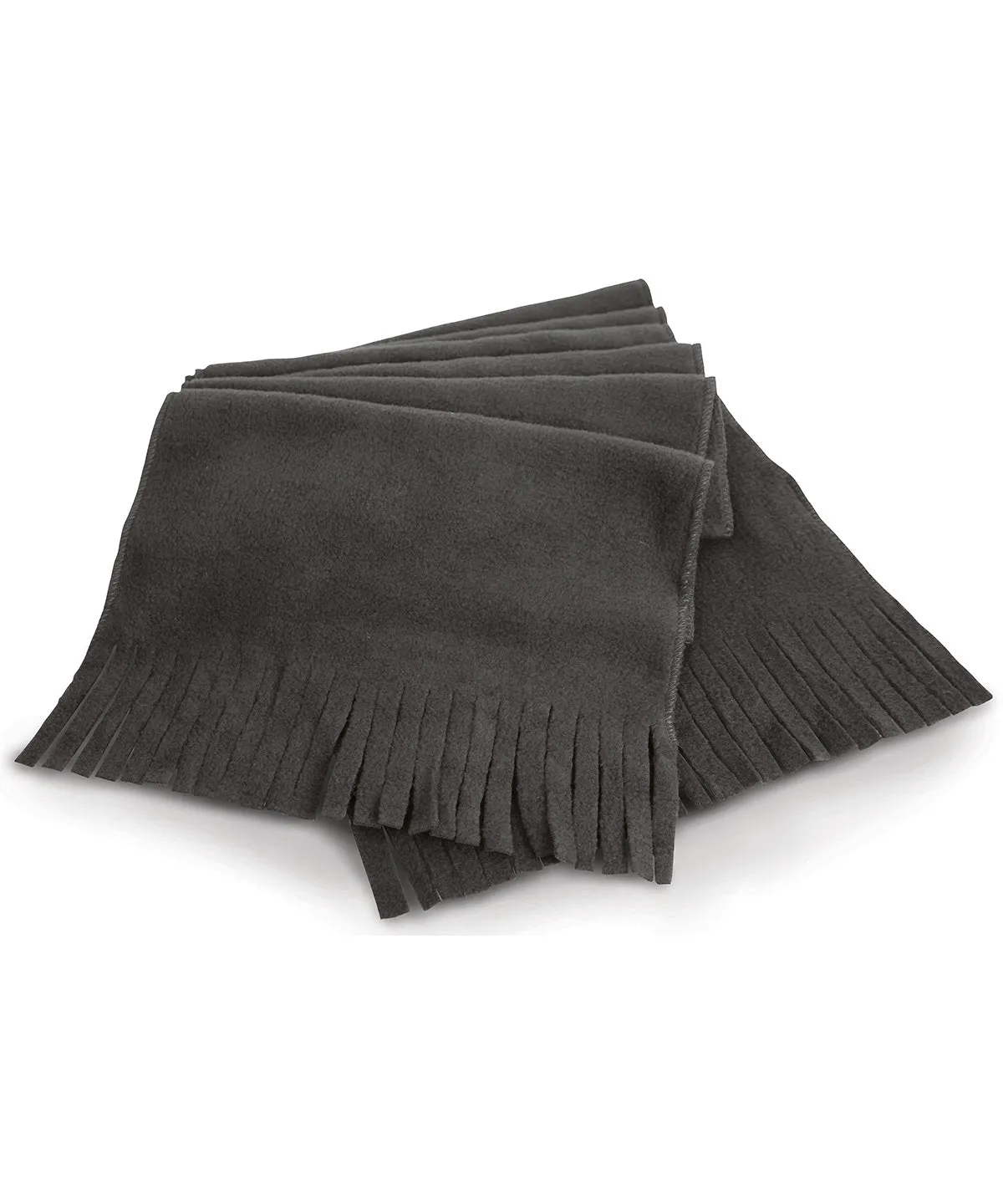 Polartherm tassel scarf | Charcoal Grey