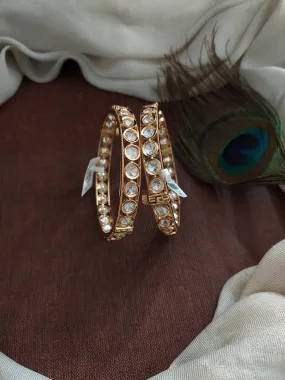 Polki Kundan Round-Shaped Openable Kada