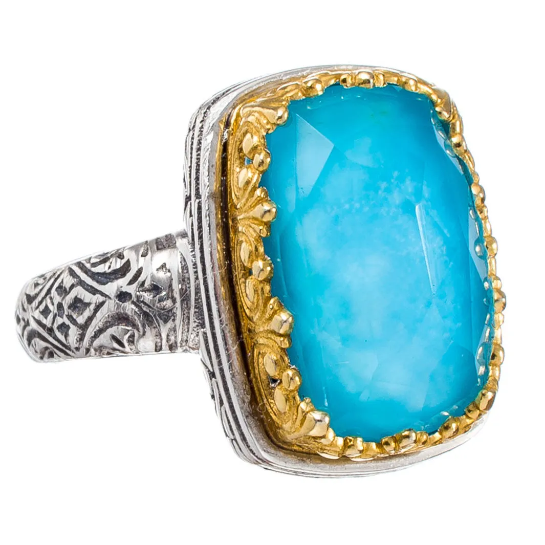 Pop Rocks Rectangular Crown Ring