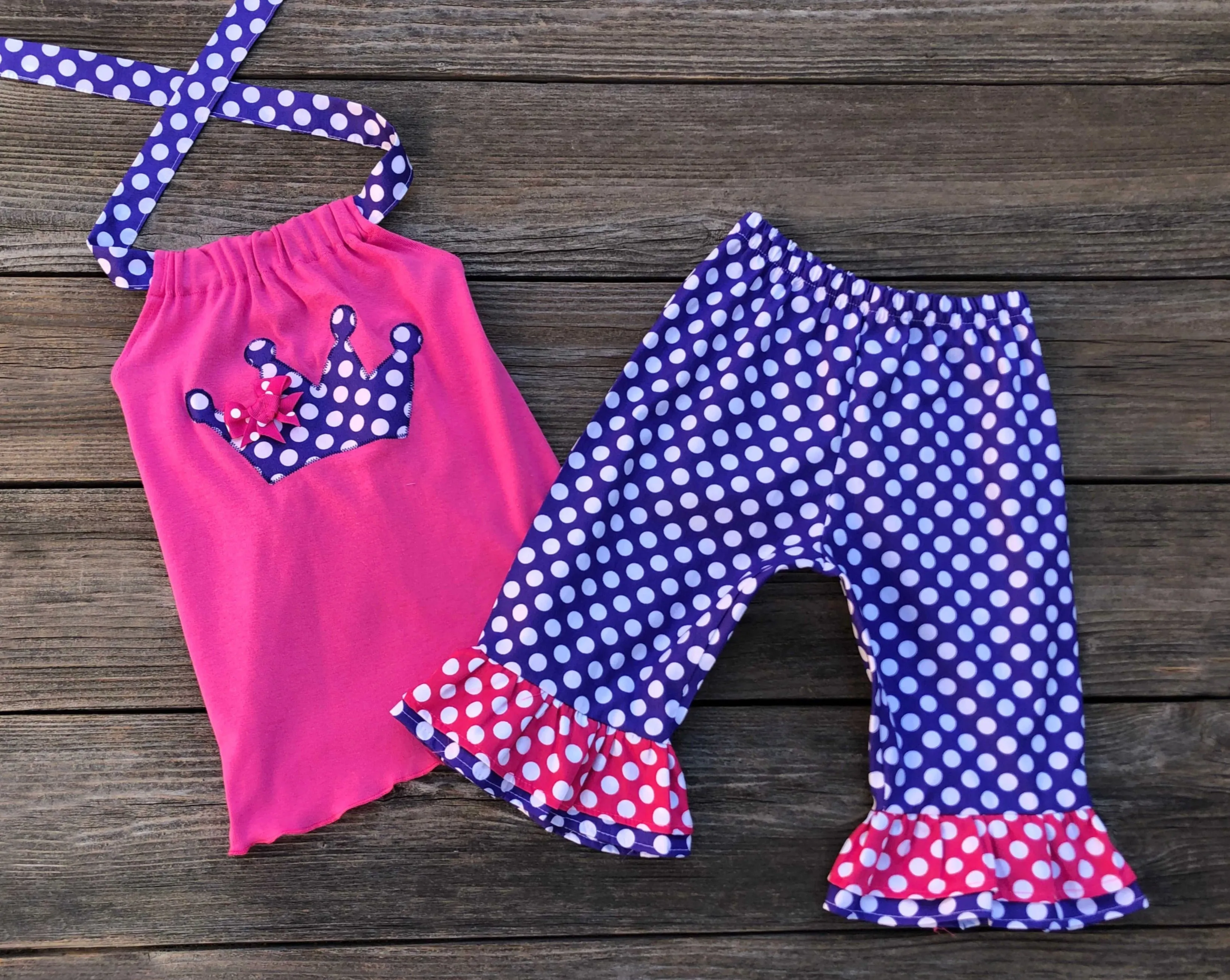 Princess Crown Capris & Halter Top