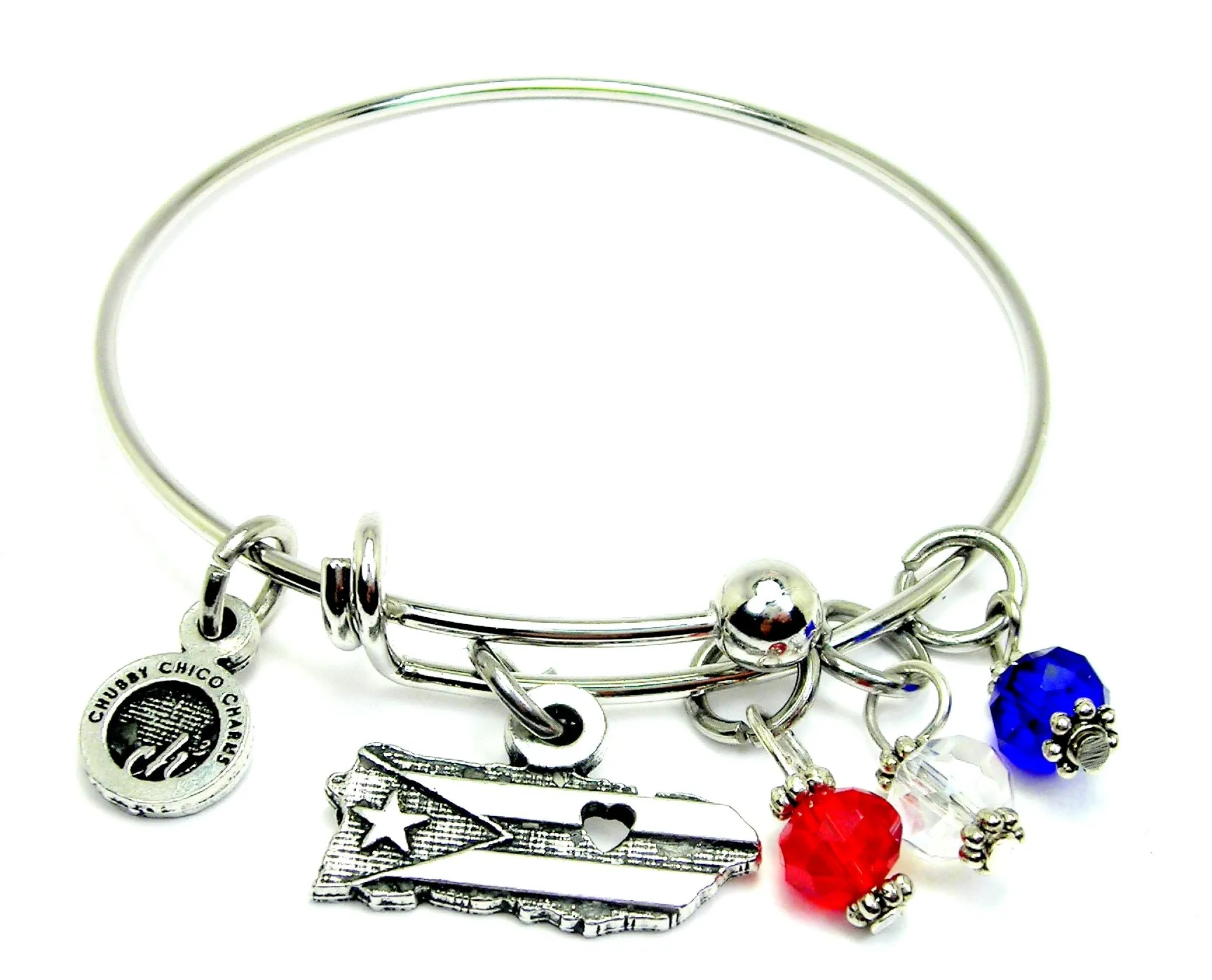 Puerto Rico with love bangle Bracelet