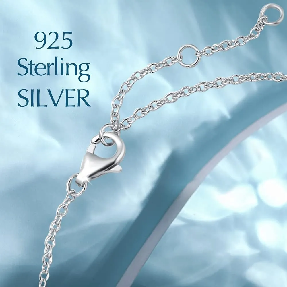 "Infinite Embrace" June Birthstone Moonstone Infinity Symbol Sterling Silver Pendant Necklace