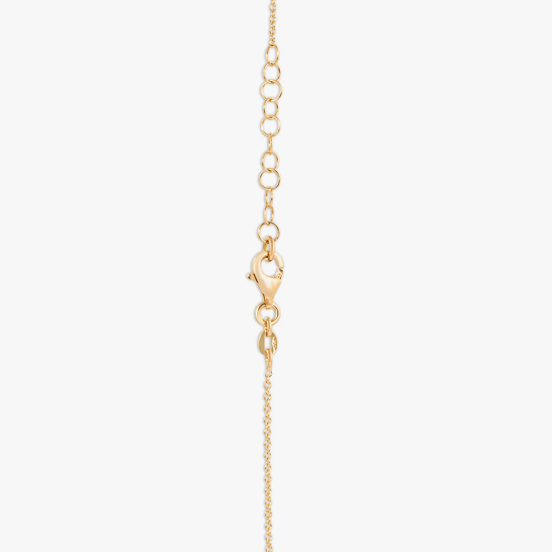 Rainbow Baguette Necklace In 18K Yellow Gold