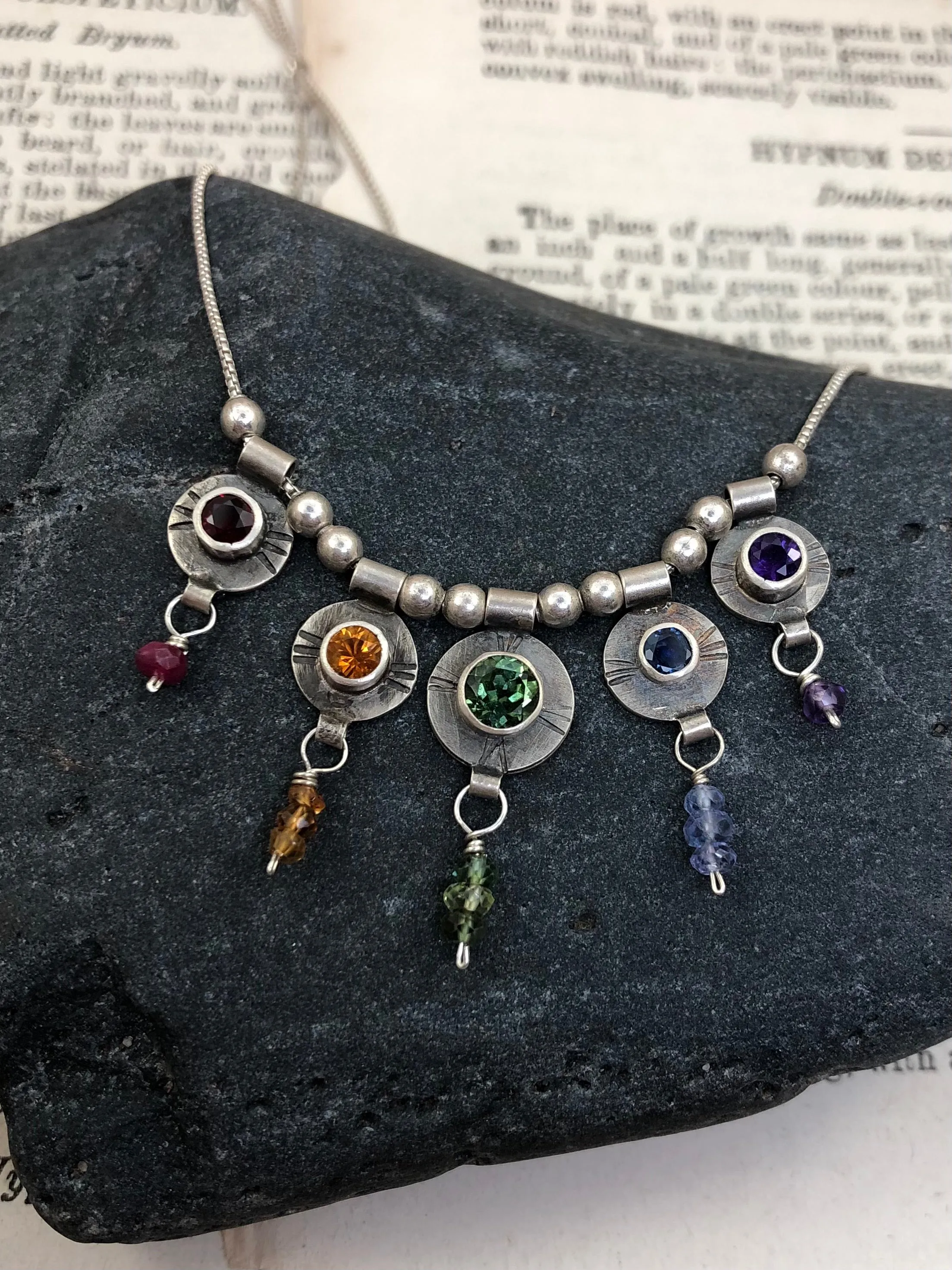 Rainbow Moon Necklace