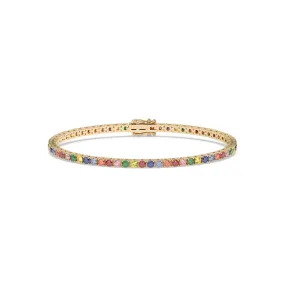 Rainbow Tennis Bracelet