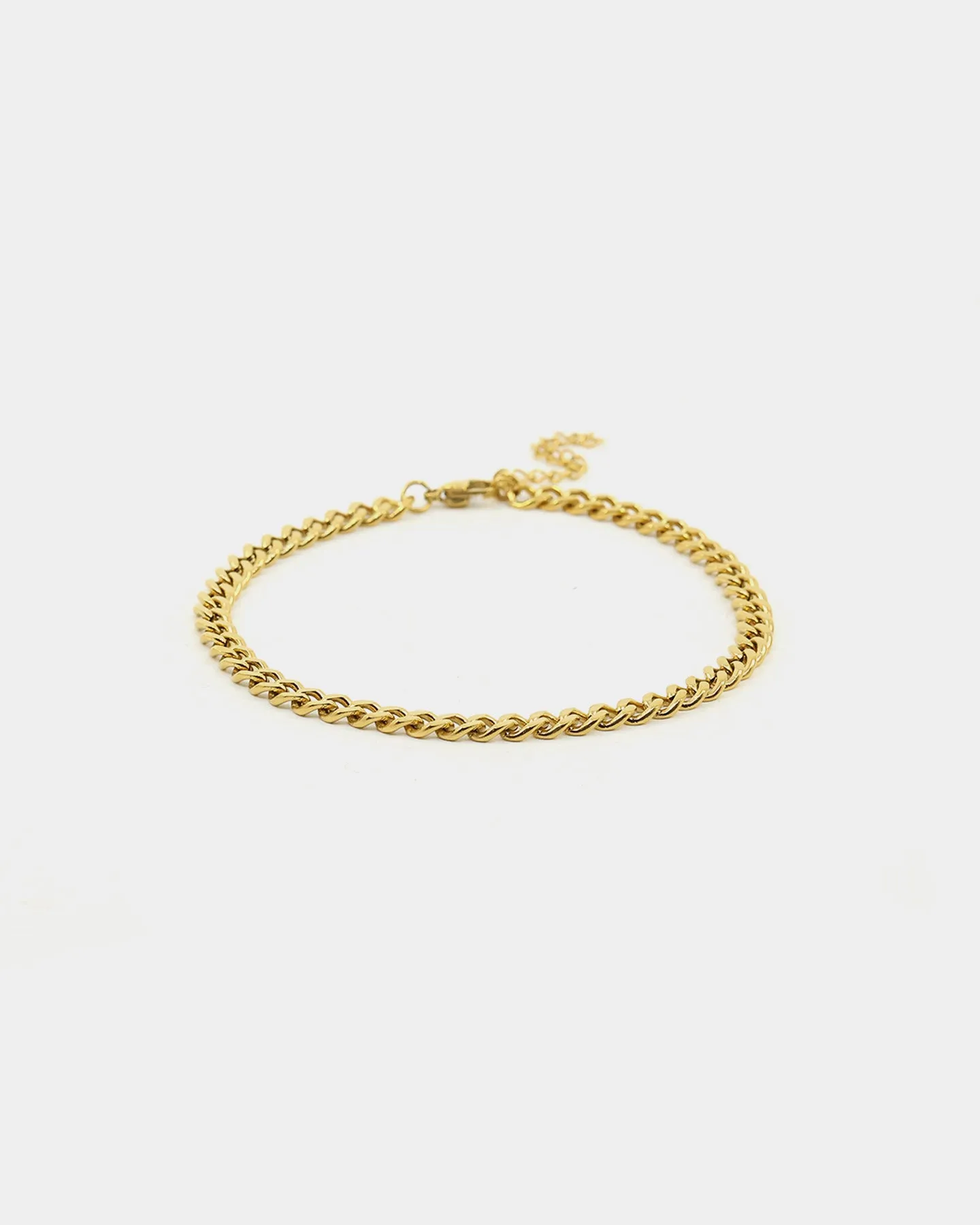 Raising Hell Women's 5mm Cuban Anklet Gold