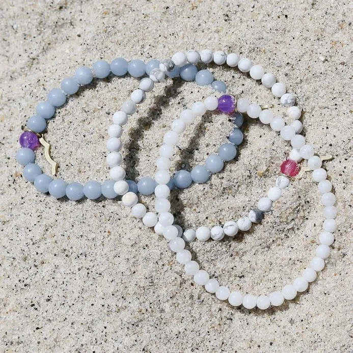 Rayminder UV Awareness Bracelet in Moonstone