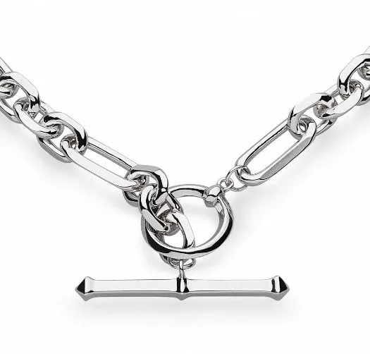 Revival Astoria Figaro Chain Link T-bar Necklace