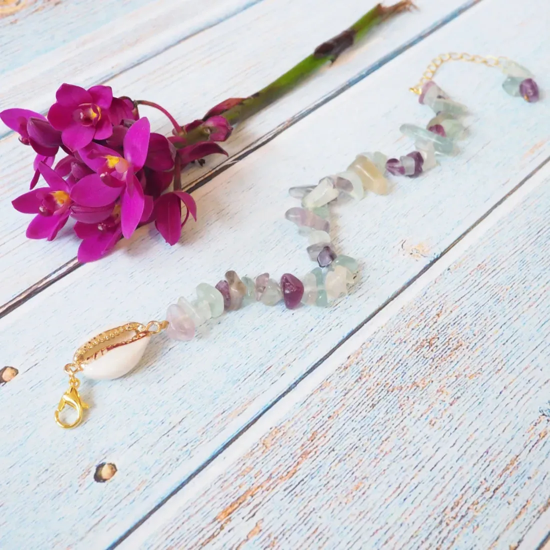 Rock Star Lilac Hawaiian Bracelet