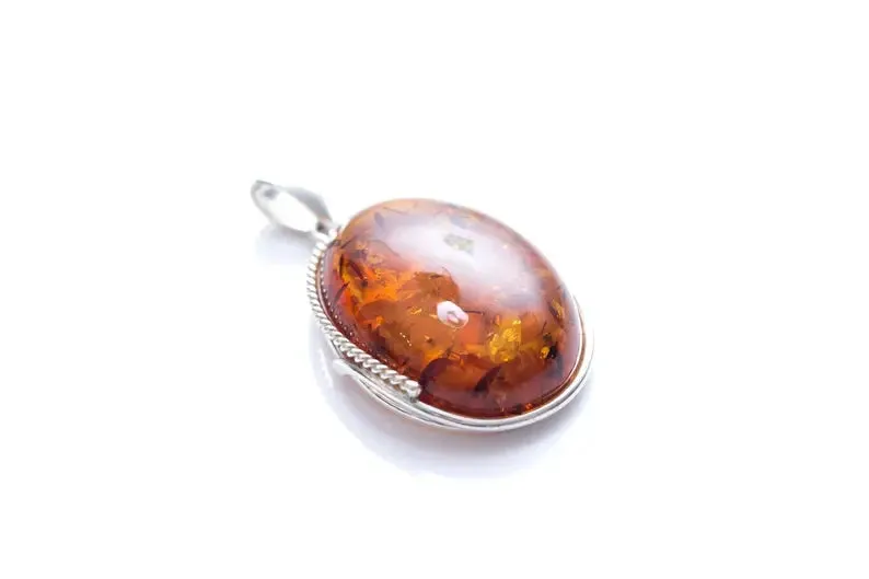 Rope Frame Statement Amber Pendant