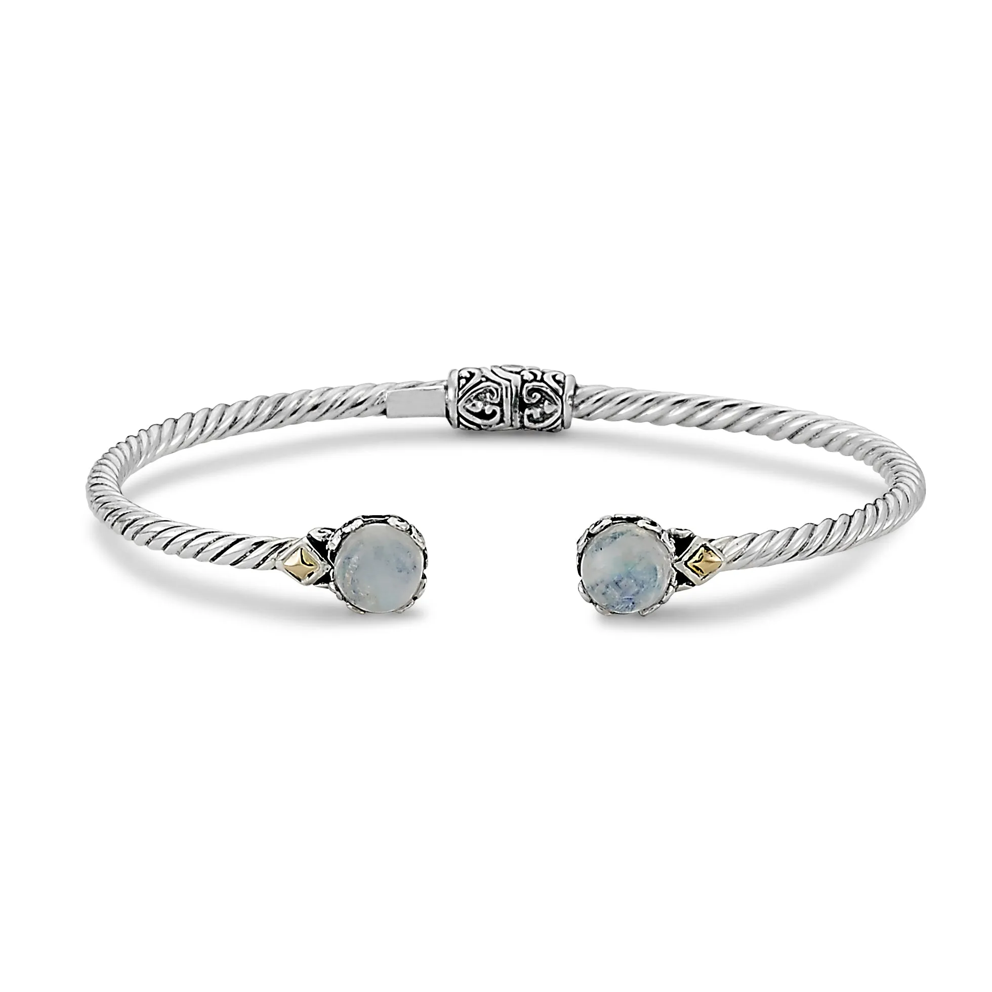 Samuel B. Rainbow Moonstone Birthstone Glow Bangle Bracelet - June