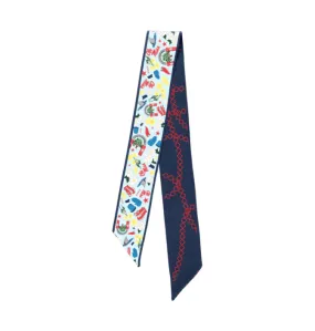 Saturday Silk - Ole Miss Rebels Skinny Scarf