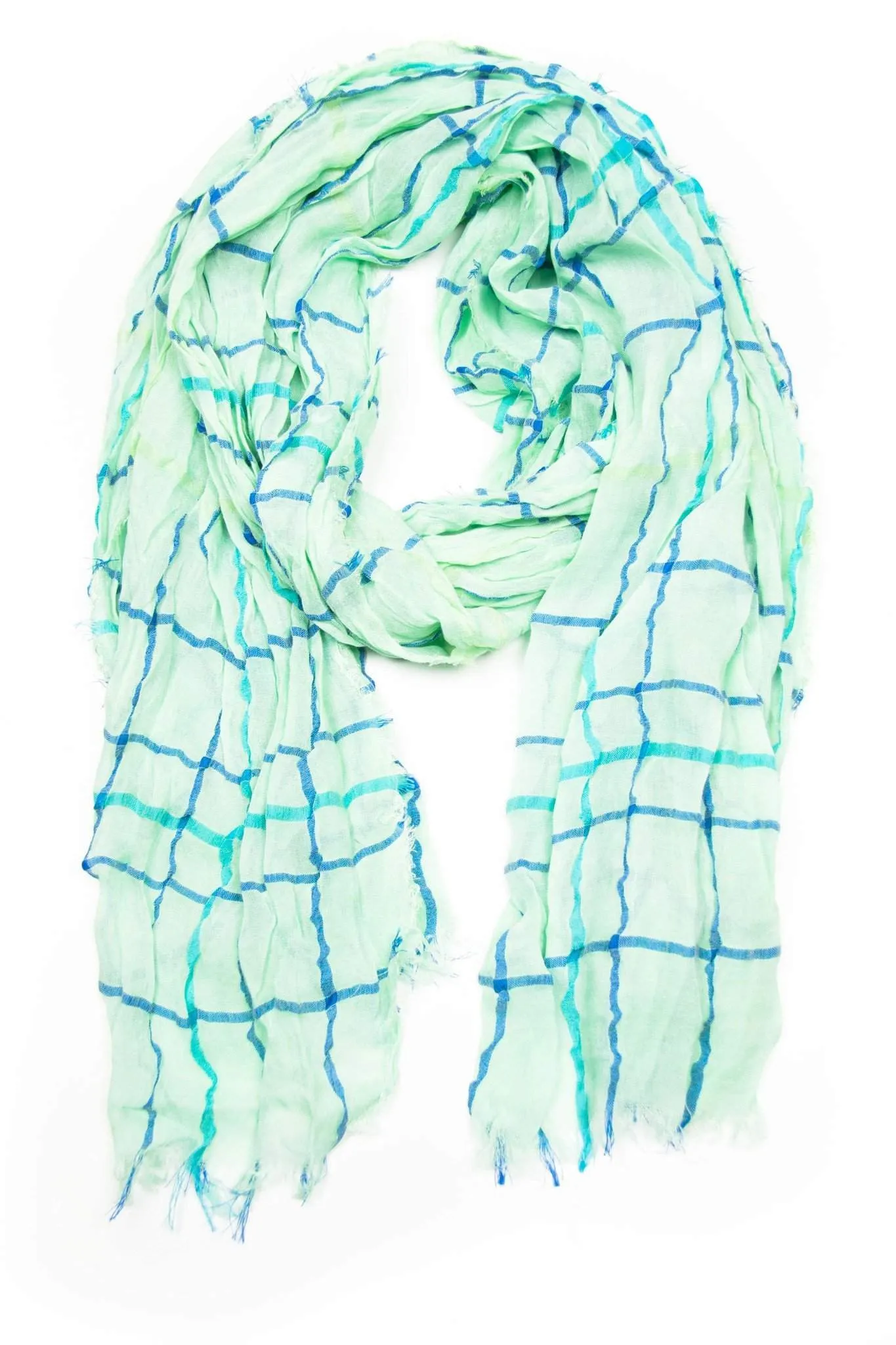 Scarf / Mint Green Blue / Unisex