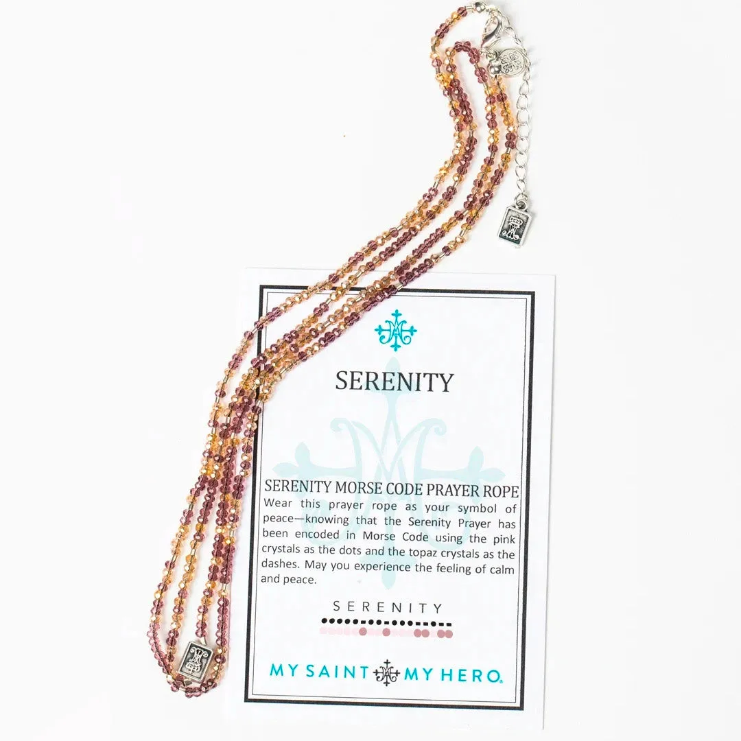 Serenity Morse Code Prayer Rope by My Saint My Hero