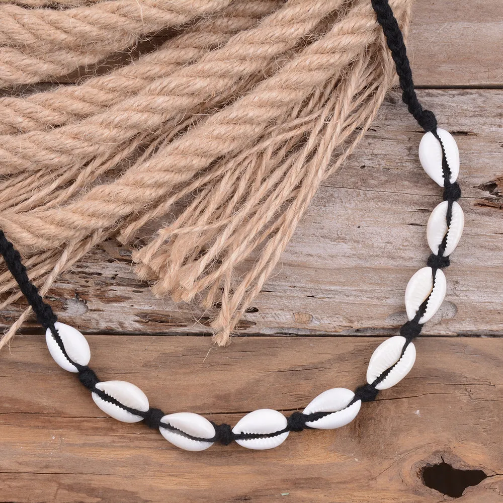 Shell Anklet Bracelet Headdress Handmade Shell Short Clavicle Necklace