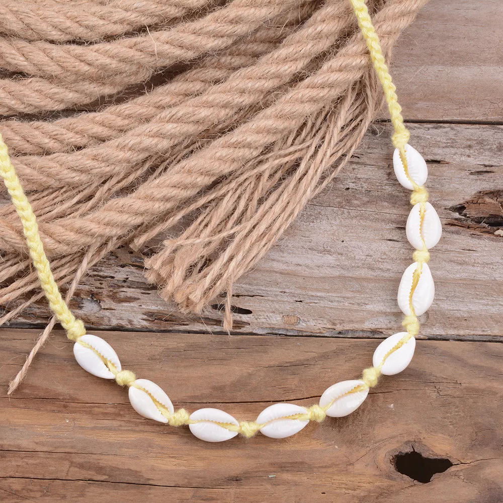 Shell Anklet Bracelet Headdress Handmade Shell Short Clavicle Necklace