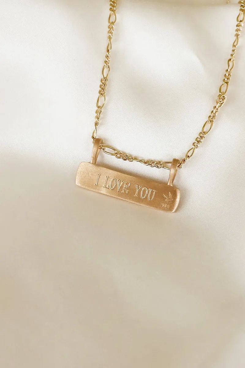 Signature Bar Necklace - Gold