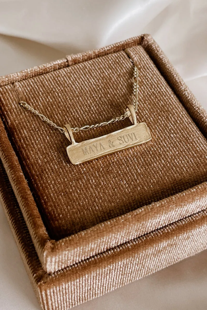 Signature Bar Necklace - Gold