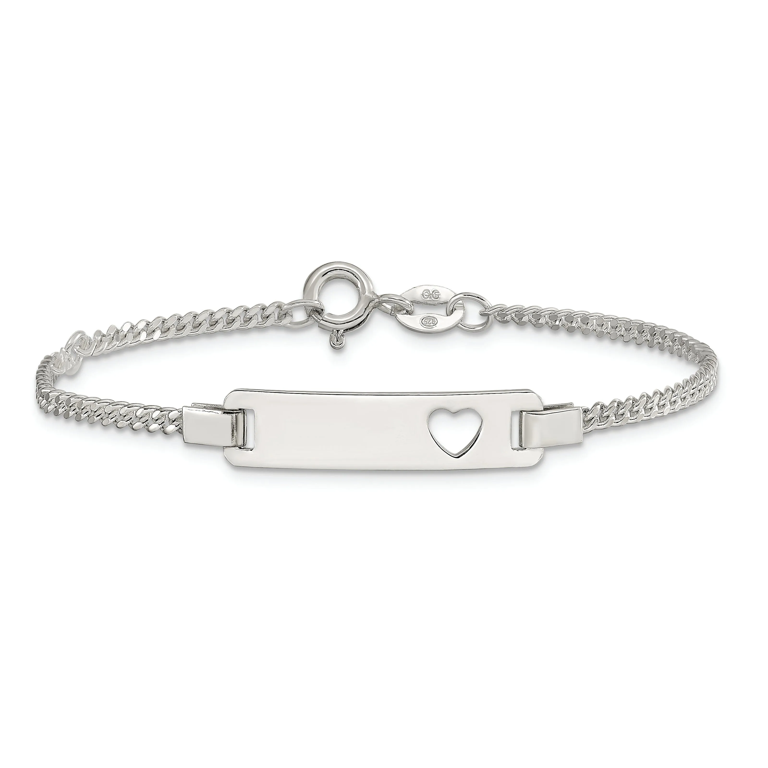 Silver Adjustable Engravable Baby ID Bracelet