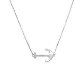 Silver Anchor Necklace