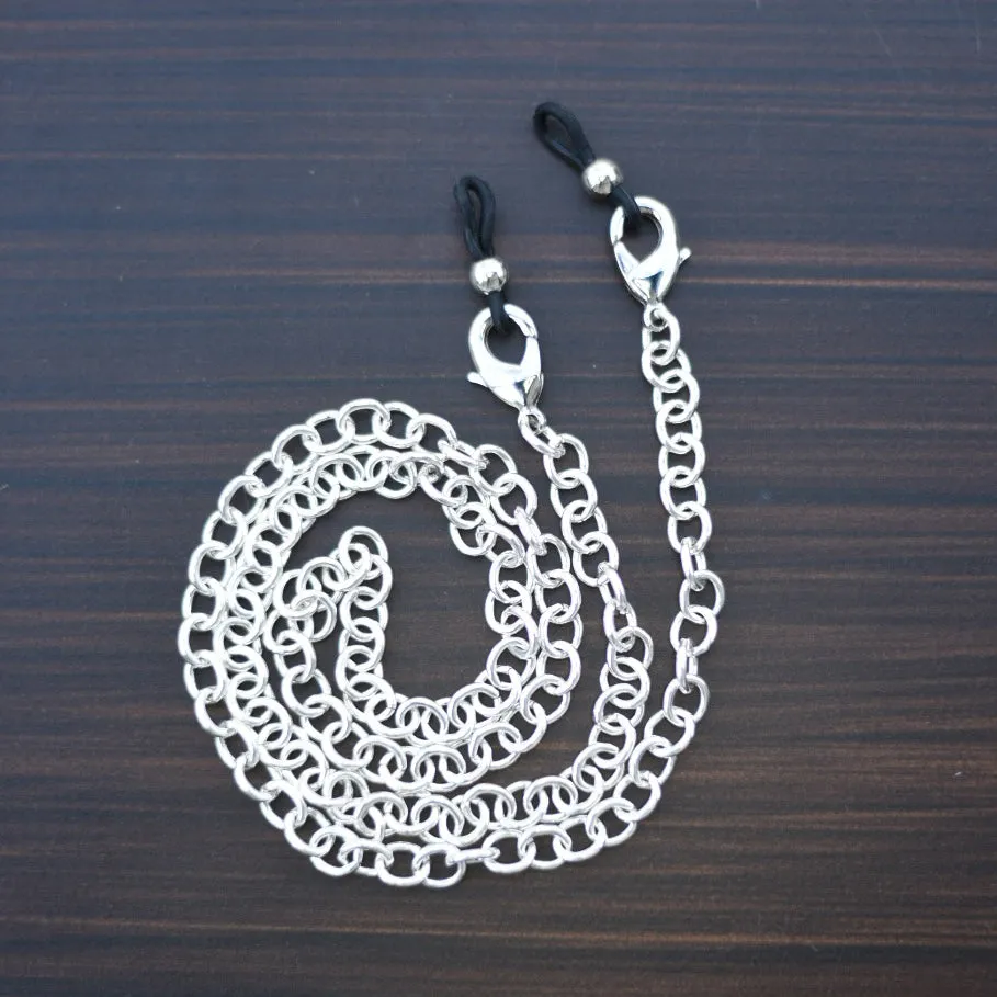 Silver Eyeglass/Mask Chain