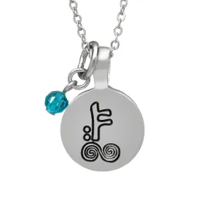 Silver Plate December Astrology Pendant