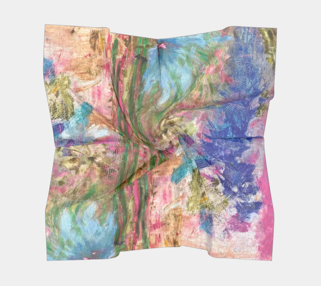 Square Silk Scarf Peaceful Chaos