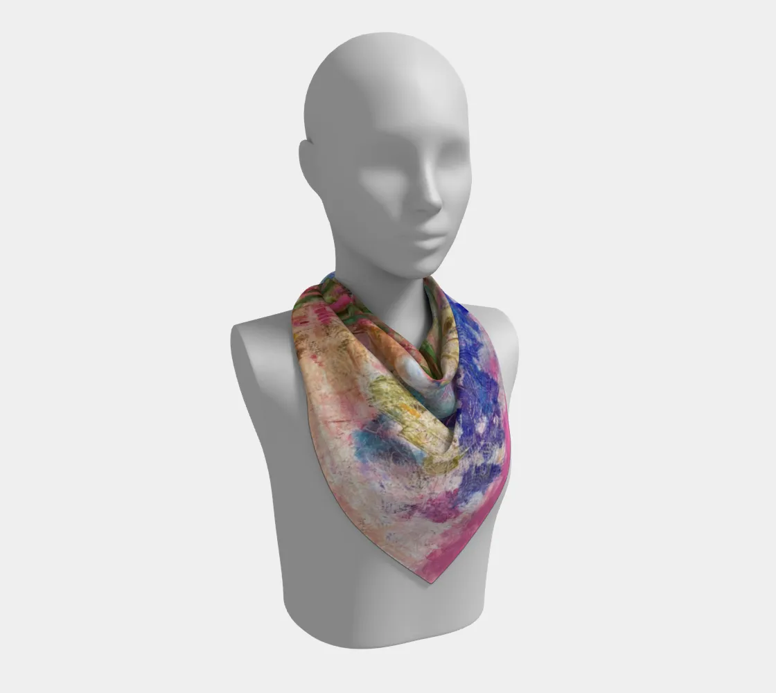 Square Silk Scarf Peaceful Chaos