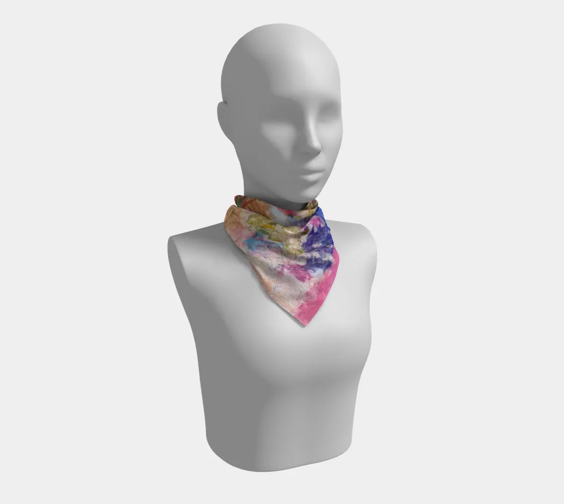 Square Silk Scarf Peaceful Chaos