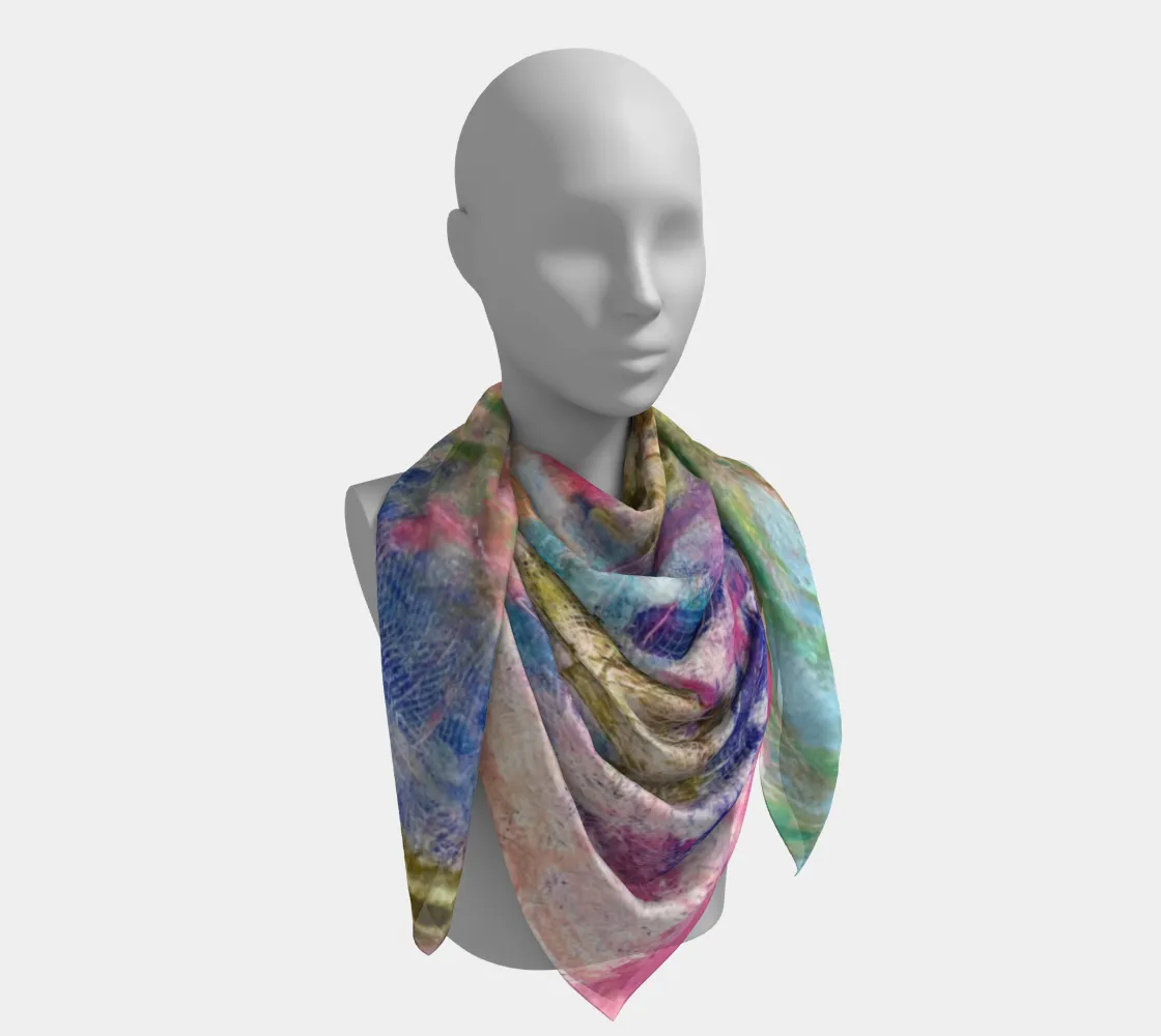 Square Silk Scarf Peaceful Chaos