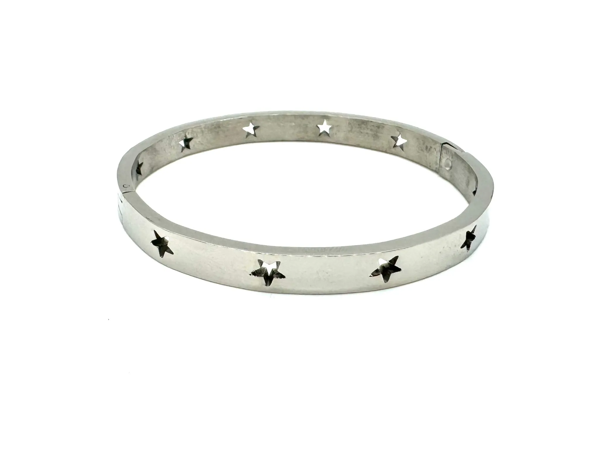 Stainless Steel Star Bangle