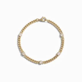 Station to Station Cuban Chain Bracelet