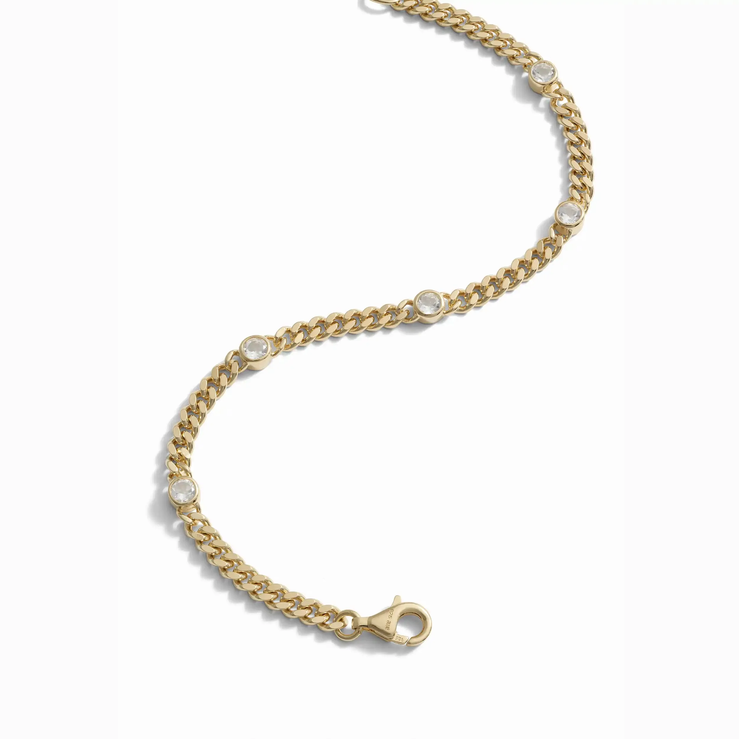 Station to Station Cuban Chain Bracelet