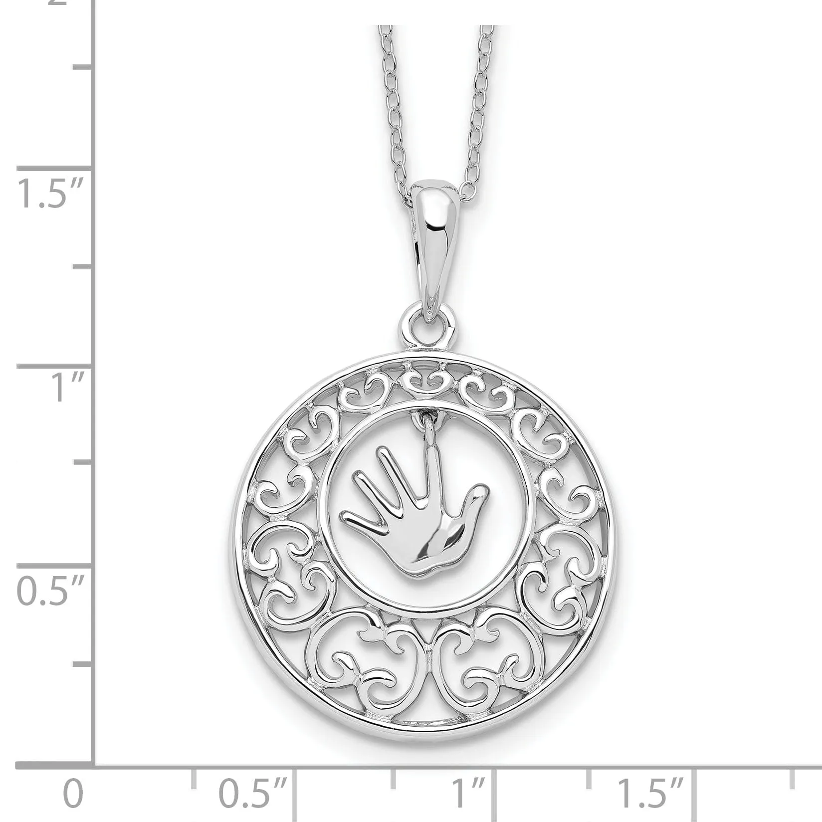 Sterling Silver Antiqued Children Necklace