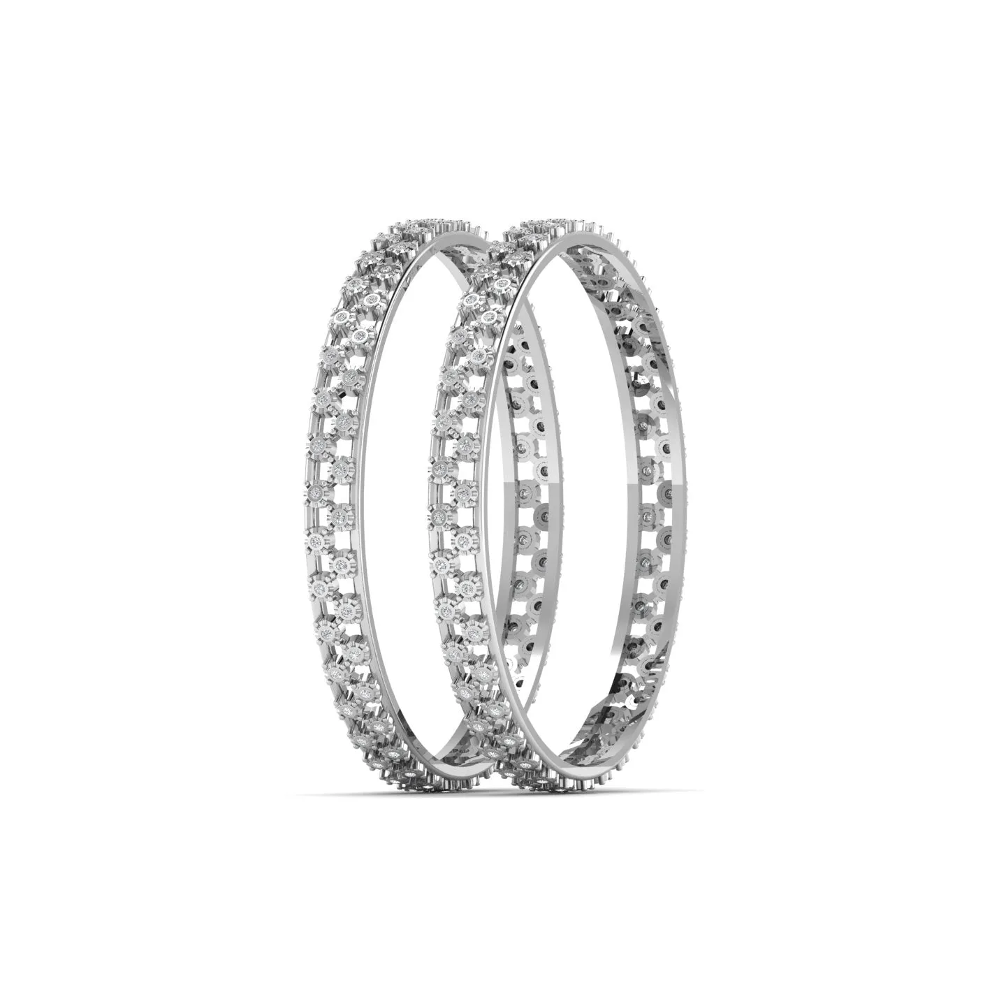 Striking 925 Sterling Silver Bangle