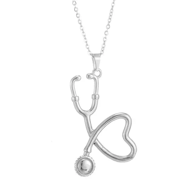 Stylish Fashion Stethoscope Pendant Necklaces