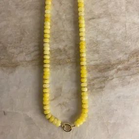 Sweetie Clasp Necklace- Yellow