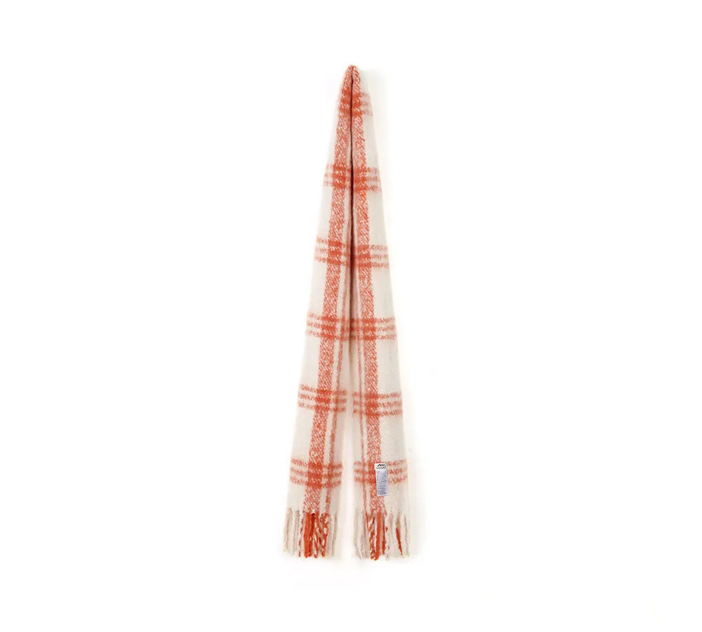 TARRAMARRA® Soft Checked Fringed Scarf