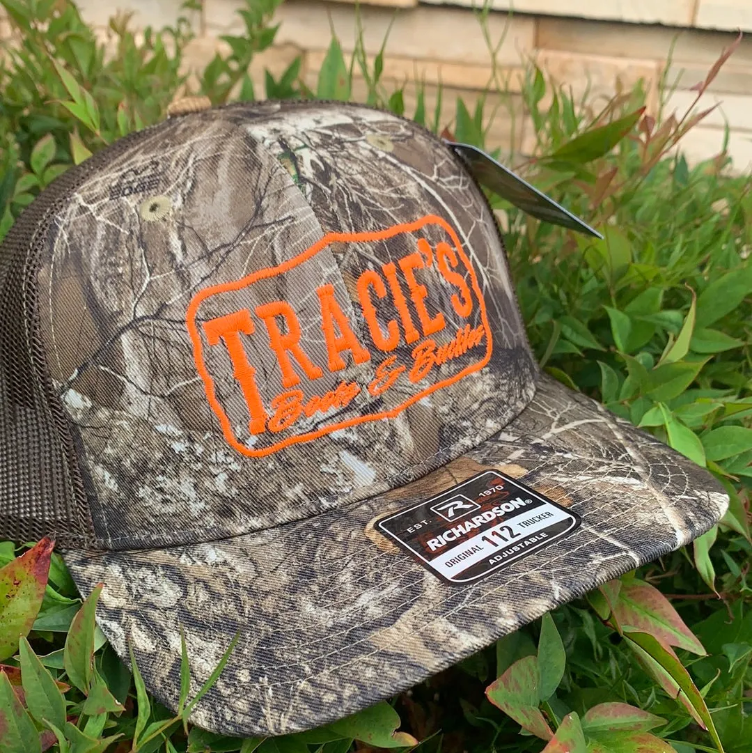 TBB Richardson Original Trucker- Realtree w/ Orange Logo