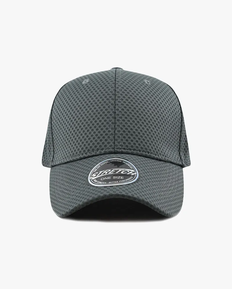 The Hat Depot - Women's Stretch Mesh Ponytail fitted baseball Cap