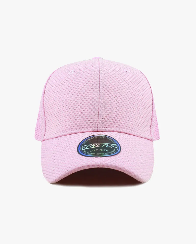 The Hat Depot - Women's Stretch Mesh Ponytail fitted baseball Cap