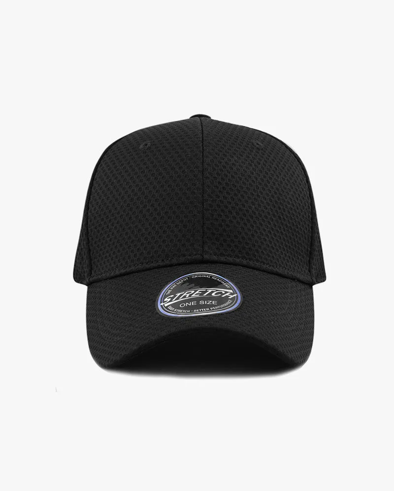 The Hat Depot - Women's Stretch Mesh Ponytail fitted baseball Cap