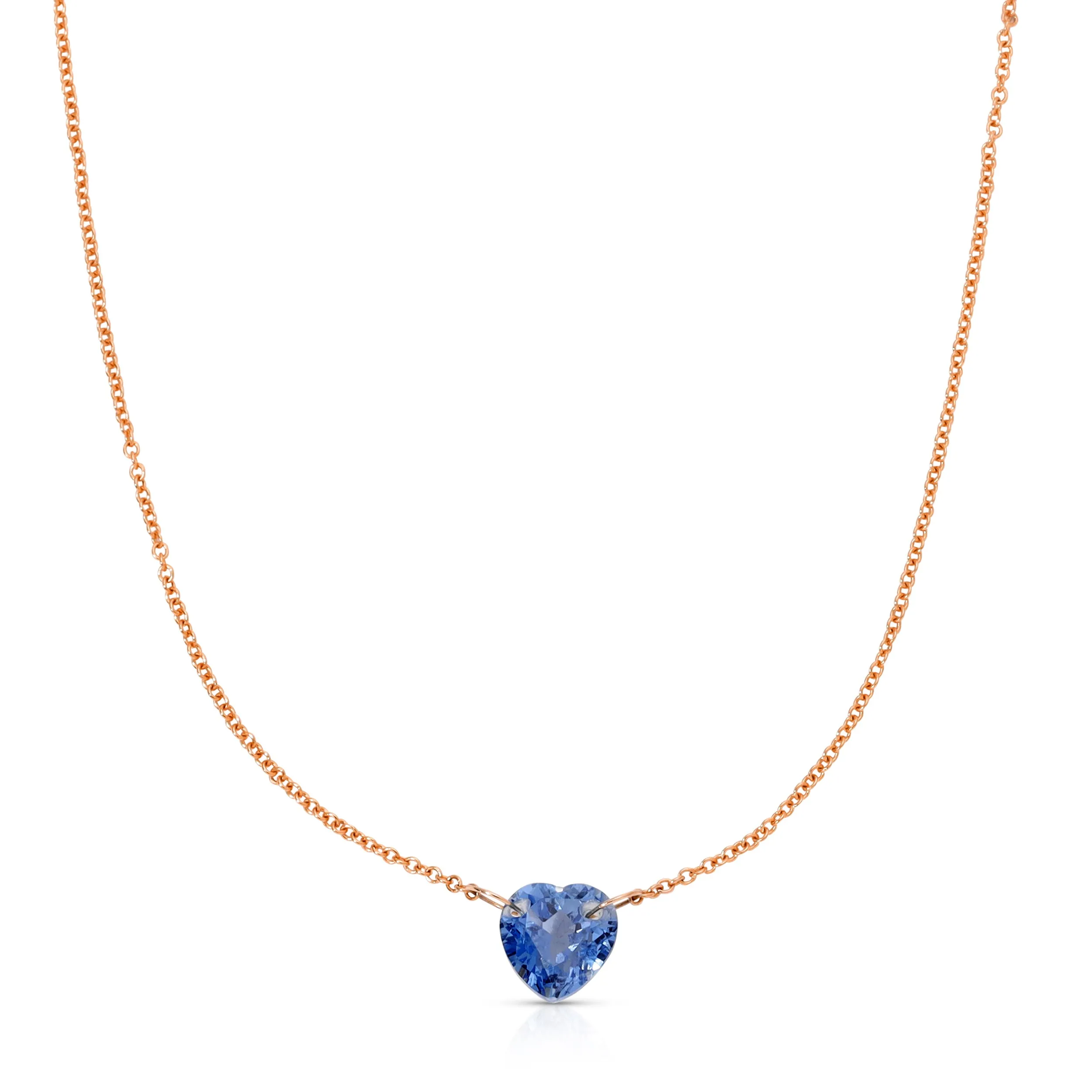 The Sweetheart Necklace - Blue Sapphire