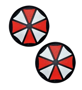 Thumb Grips x2 For Switch Switch Lite N64 Toggle Cover Cap - Resident Evil #3